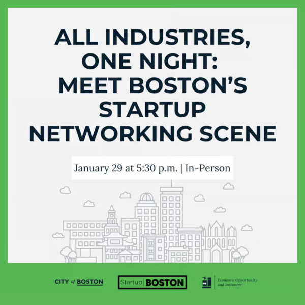 Startup Boston January Networking Scene event